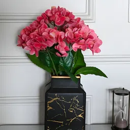 Blooming Floret Pink Hydrangea Artificial Flower-image-50