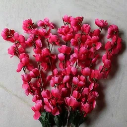 Homesake Red & Green 2 Pieces UV-Resistant Faux Blossom Flower image 2