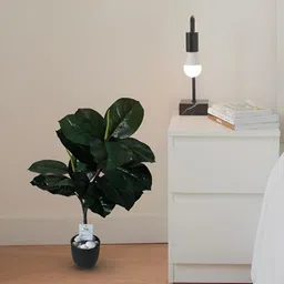 Blooming Floret Green Wax Artificial Plant With Pot image 3