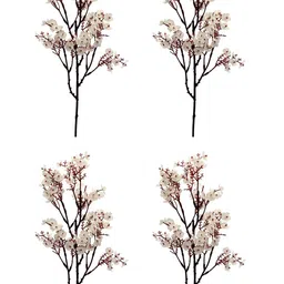 Homesake White & Brown Gypsophila Artificial Flower image 5