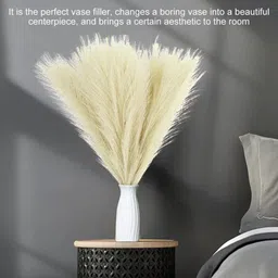 XERGY Off-White 3 Pieces Pampas Grass Artificial Plants image 2