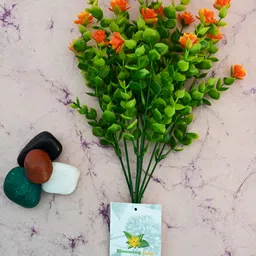 Blooming Floret Orange & Green Azaleas Artificial Flower image 4