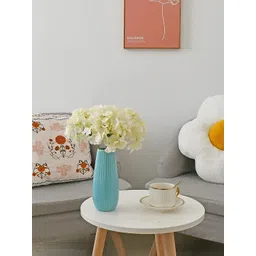 XERGY White 5 Pieces Artificial Hydrangea Flowers image 2