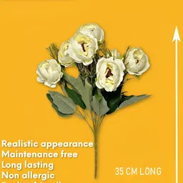 ARTSY White & Green Chrysanthemum Artificial Flower image 3