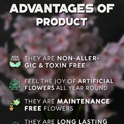 Blooming Floret Pink Alstroemeria Artificial Flower image 2