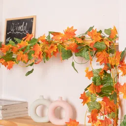 BS AMOR Pack Of 12 Strings Artificial Malpe Creepers Leaves Home Decor image 5