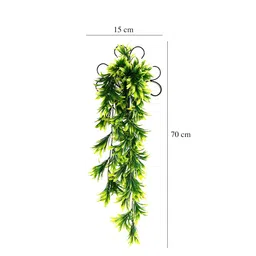 FOLIYAJ Green Artificial Vine with Metal Wall Stand image 3