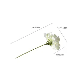 XERGY White 5 Pieces Artificial Hydrangea Flowers image 3