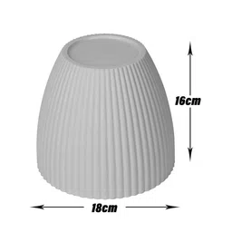 Kuber Industries White & Blue 4 Pcs Textured Planters image 4