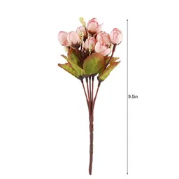 Homesake Pink & Green 2 Pieces UV-Resistant Faux Rose Flower image 3