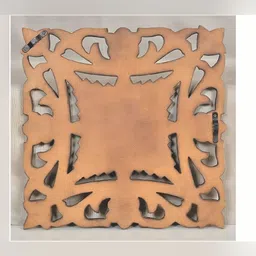 VAS collection home Gold Toned Textured Hanging Wall Decor image 2