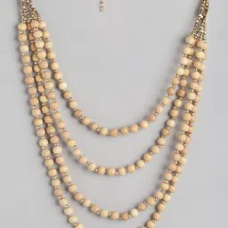 RICHEERA Gold-Plated Layered Artificial Beads Necklace-picture-19