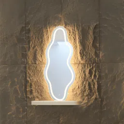 ledmirror.in LED Sculpted Mirror Light - Modern Stylish and Illuminated Mirror image 2