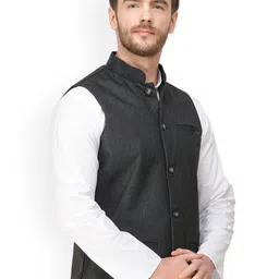 Exotic India Woven Nehru Jacket image 4