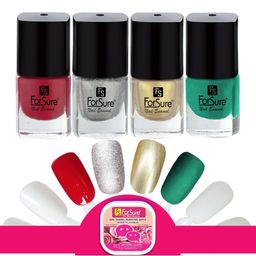 ForSure Trendy Quick Dry Set of 4 Nail Paints - 5ml Each - 104 - 105 - 106 - 113-picture-0