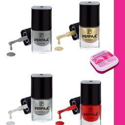 PERPAA Set of 4 Trendy Quick-Drying & Long Lasting Gel Nail Enamel - 5 ml each-picture-49