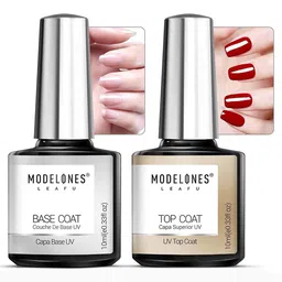 Modelones Set of 2 Top & Base Coat Gel Nail Polish-image-27