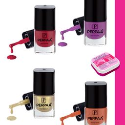 PERPAA Set of 4 Trendy Quick-Drying & Long Lasting Gel Nail Enamel - 5 ml each-picture-45