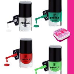 PERPAA Set Of 4 Trendy High-Shine Long-Lasting Non-Toxic Nail Polishes - 5ml Each-picture-7