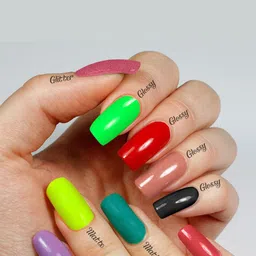 PERPAA Set of 4 Trendy Quick-Drying & Long Lasting Gel Nail Enamel - 5 ml each image 2