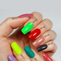 PERPAA Set Of 4 Trendy High-Shine Long-Lasting Non-Toxic Nail Polishes - 5ml Each image 2