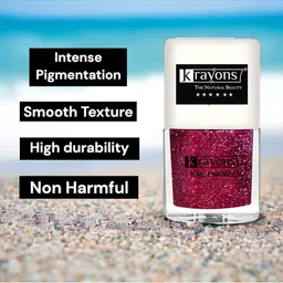 krayons Set Of 12 The Natural Beauty Quick Drying Glitter Nail Enamel - 5ml Each image 3