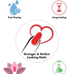 FORFOR Set of 4 Perfect Stay Fast Dry Glossy Nail Enamel - 5ml each & 30 Removal Wipes image 4