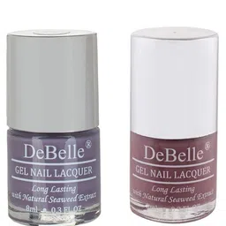 DeBelle Set of 2 Fleur De Pearl Gel Nail Polish - Viola Dew & Majestique Mauve - 8 ml Each image 5