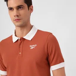 Reebok Slim-Fit Fnd Neo Cot Polo Collar T-Shirt image 5