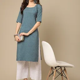 7threads KALINI Women Pack of 2 Printed Crepe Kurta image 2