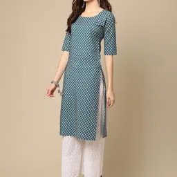 7threads KALINI Women Pack of 2 Printed Crepe Kurta image 4