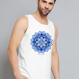 Juxar Graphic-Printed Cotton Gym Innerwear Vests JXR-044SAN-BK-XS-picture-15
