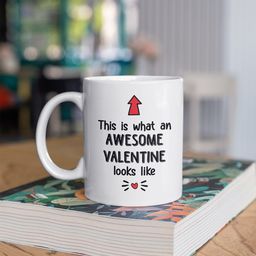 Oye Happy White Awesome Valentine Printed Microwave Safe Ceramic Mug-picture-9