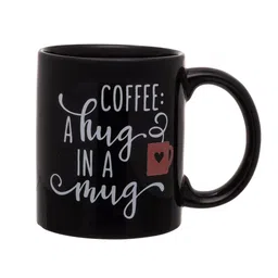 CLAY CRAFT Black & White 2-Piece Printed Ceramic Mugs Set image 3