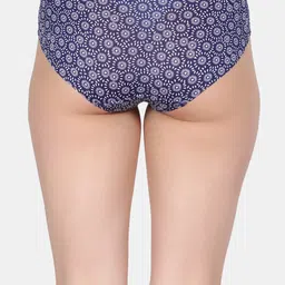 Amour Secret Pack of 3 Printed Leak Proof Bikini Briefs Fabric201_Nblu_Prl_TPrnt image 3