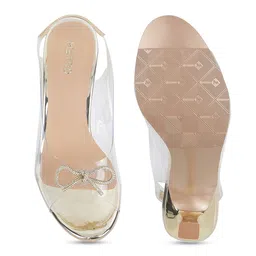 Metro Slim Peep Toes With Bows image 3