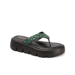 madam glorious Embellished Wedge Pumps image 2