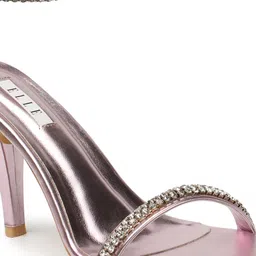 ELLE Embellished Slim Heels With Ankle Loop image 2