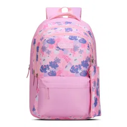 Lavie Sport 36L Rockrose Backpack 19 inches Laptop Compatible Pencil Pouch |(Pink) (Set of 2)-image-61