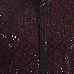 ARRUGA Men Ethnic Motifs Embroidered Regular Thread Work Kurta with Pyjamas image 2