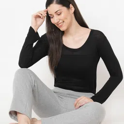 Sweet Dreams Women Grey Solid Fleece Lounge Pant F-LLP-8166B-picture-10