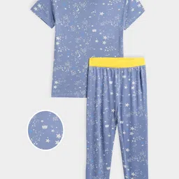 MiArcus Boys Pure Cotton Printed Top with Pyjamas-image-24