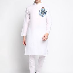 DEVOILER Ethnic Motifs Printed Regular Kurta With Pyjamas-picture-24