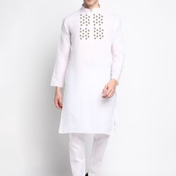 DEVOILER Ethnic Motifs Printed Regular Kurta With Pyjamas-picture-20