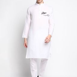 DEVOILER Ethnic Motifs Printed Kurta with Pyjamas-picture-47