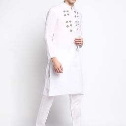 DEVOILER Ethnic Motifs Printed Regular Kurta With Pyjamas-picture-34