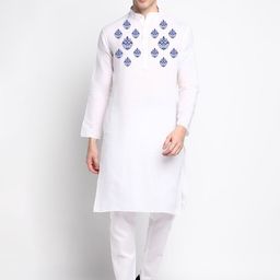 DEVOILER Ethnic Motifs Printed Regular Kurta With Pyjamas-picture-21