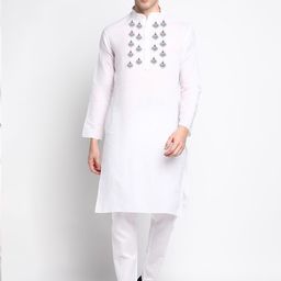 DEVOILER Ethnic Motifs Printed Regular Kurta with Pyjamas-picture-25