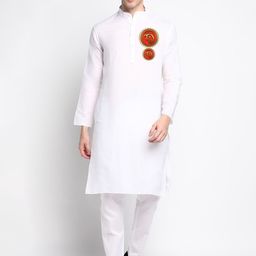 DEVOILER Ethnic Motifs Printed Kurta with Pyjamas-picture-42