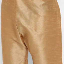 ROYAL KURTA Men Black Dupion Silk Kurta with Pyjamas image 5